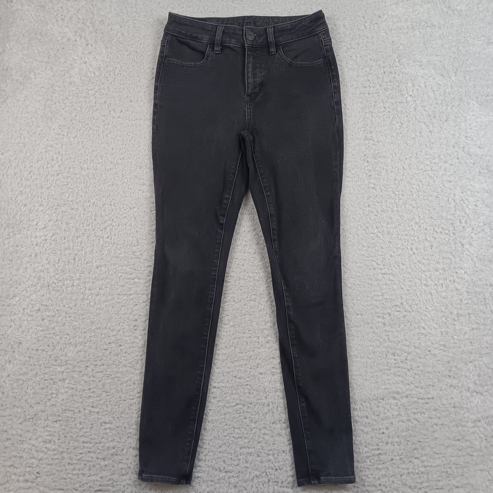 American Eagle Jean The Dream Jean Womens 4 Black High Stretch Skinny